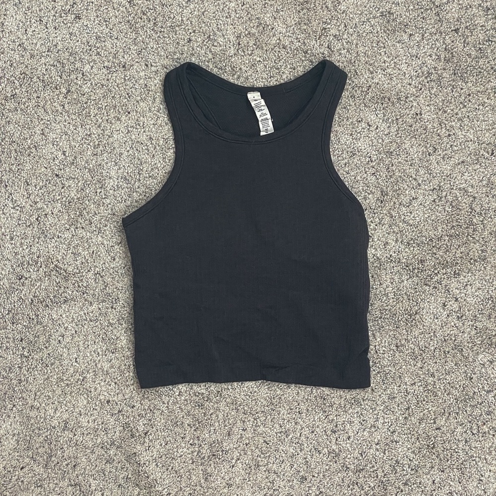 Lululemon ebb to street crop tank top